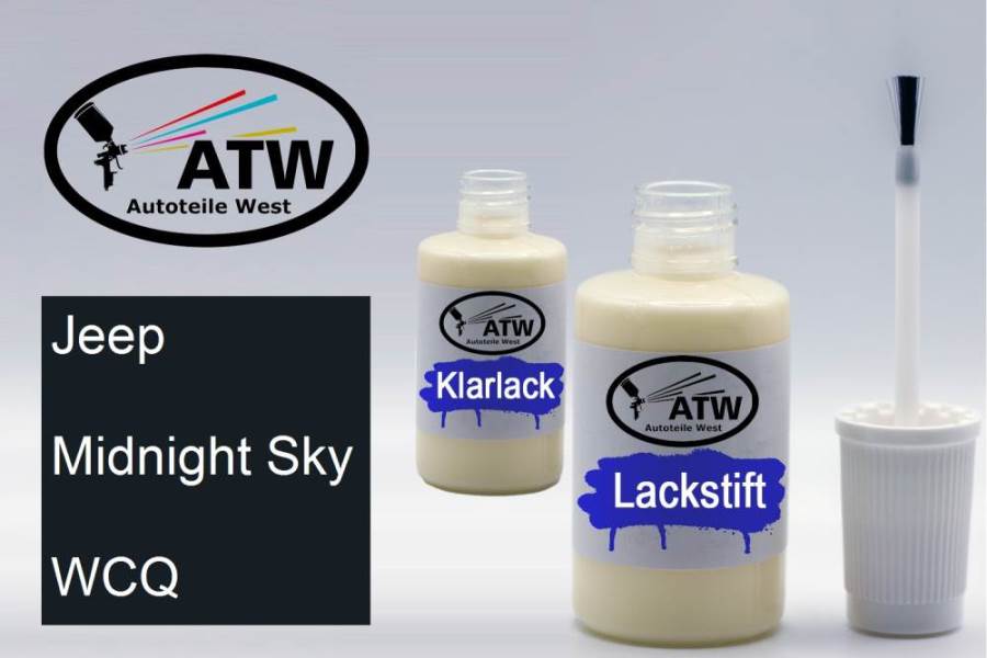 Jeep, Midnight Sky, WCQ: 20ml Lackstift + 20ml Klarlack - Set, von ATW Autoteile West.